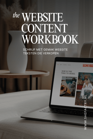 Website content werkboek - ijzersterke teksten die verkopen!