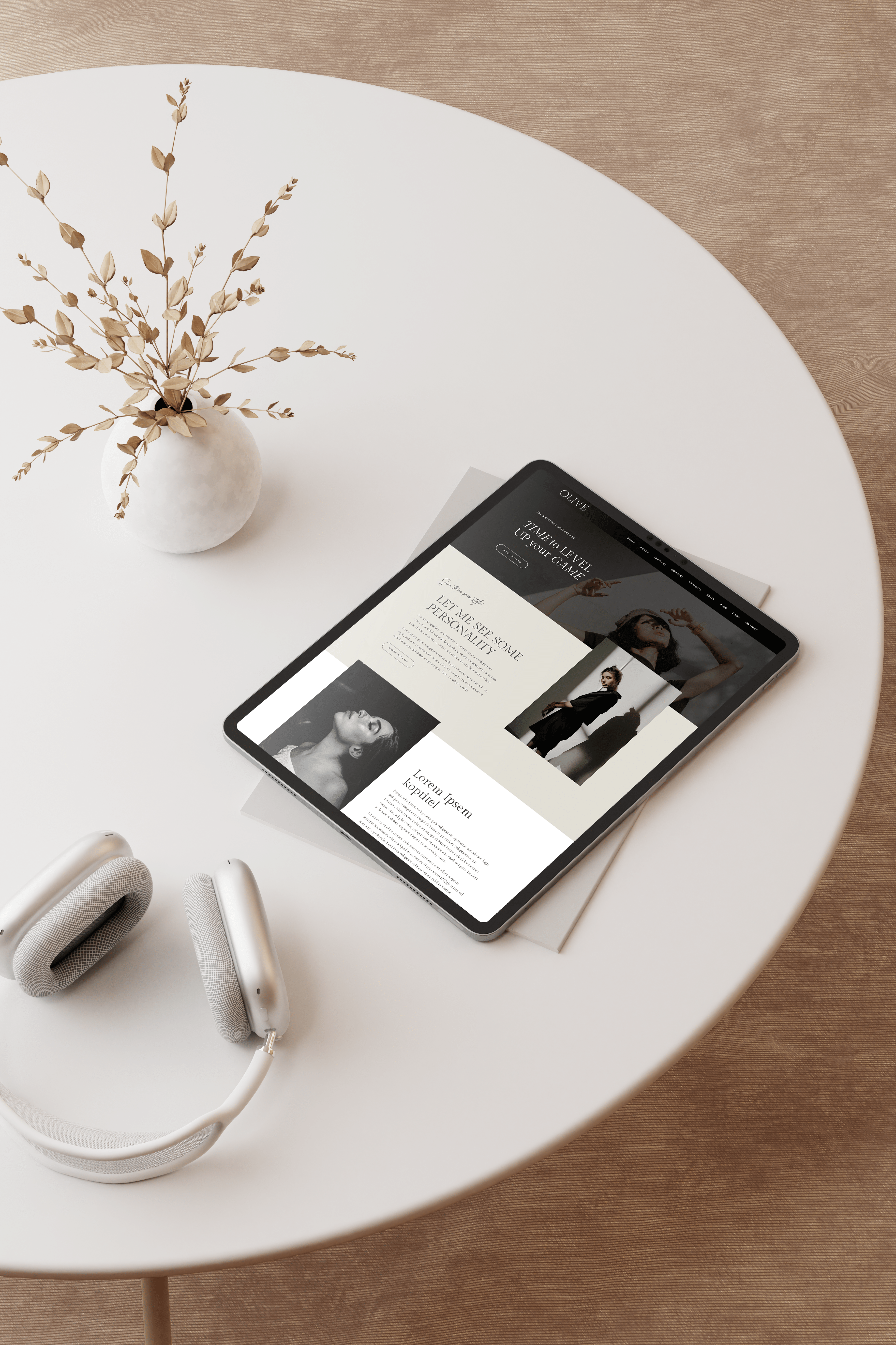 Mockup she factory olive thema 2