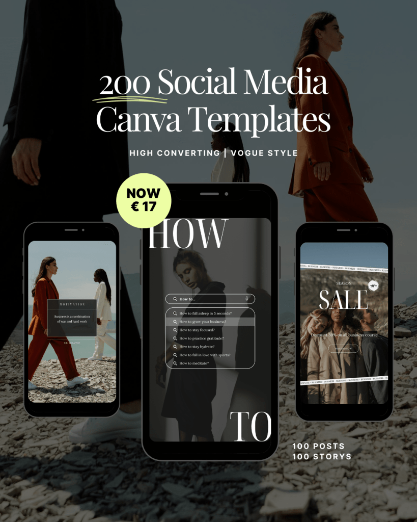200 Canva Social Media Templates - SHE Factory - Brand & Website design